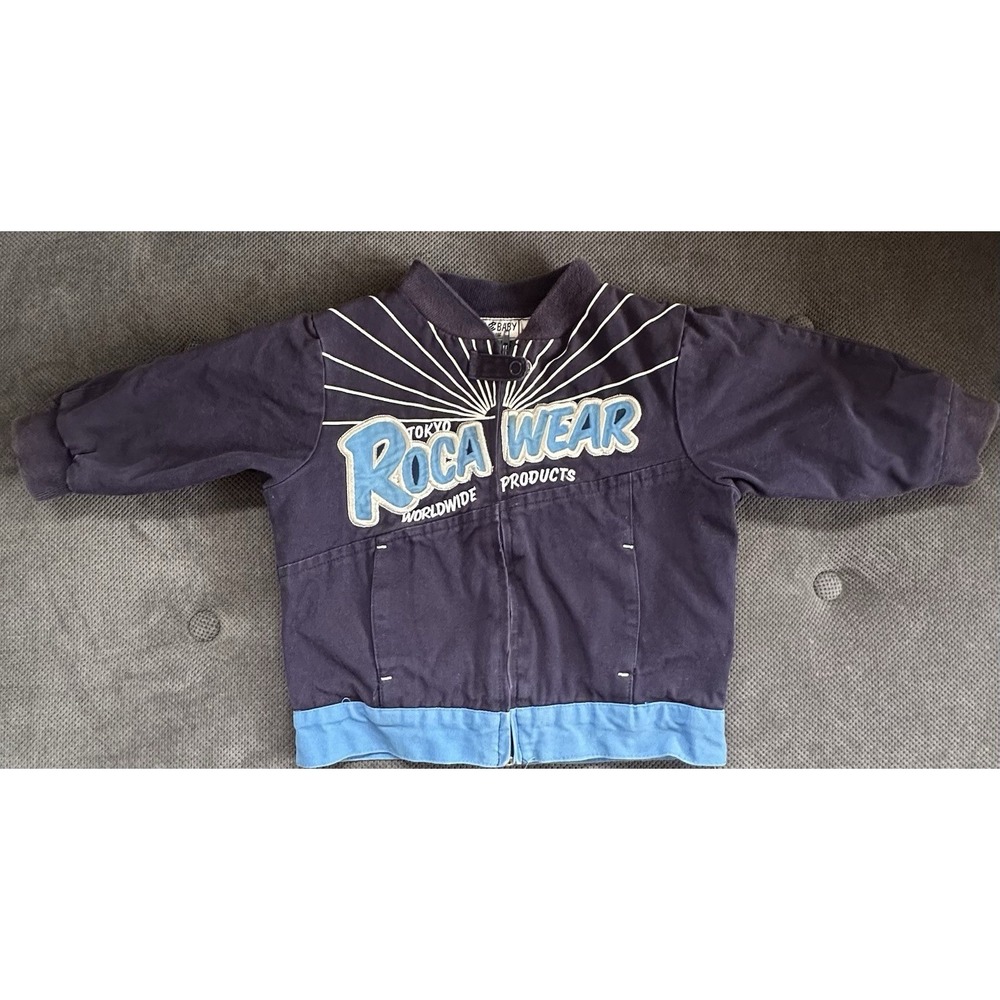 Vintage rocawear 18 months jacket Roca Baby navy blue